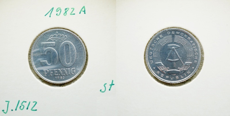  DDR 50 Pfennig 1982 A   