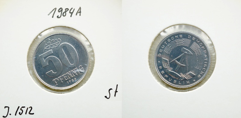 DDR 50 Pfennig 1984 A   