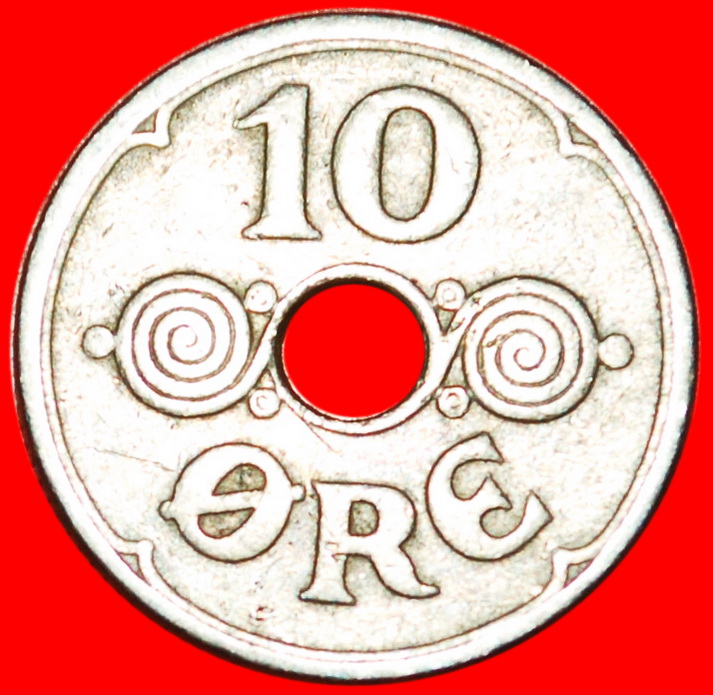  * SPIRALS (1924-1947): DENMARK ★10 ORE 1929! CHRISTIAN X (1912-1947)! LOW START ★ NO RESERVE!   