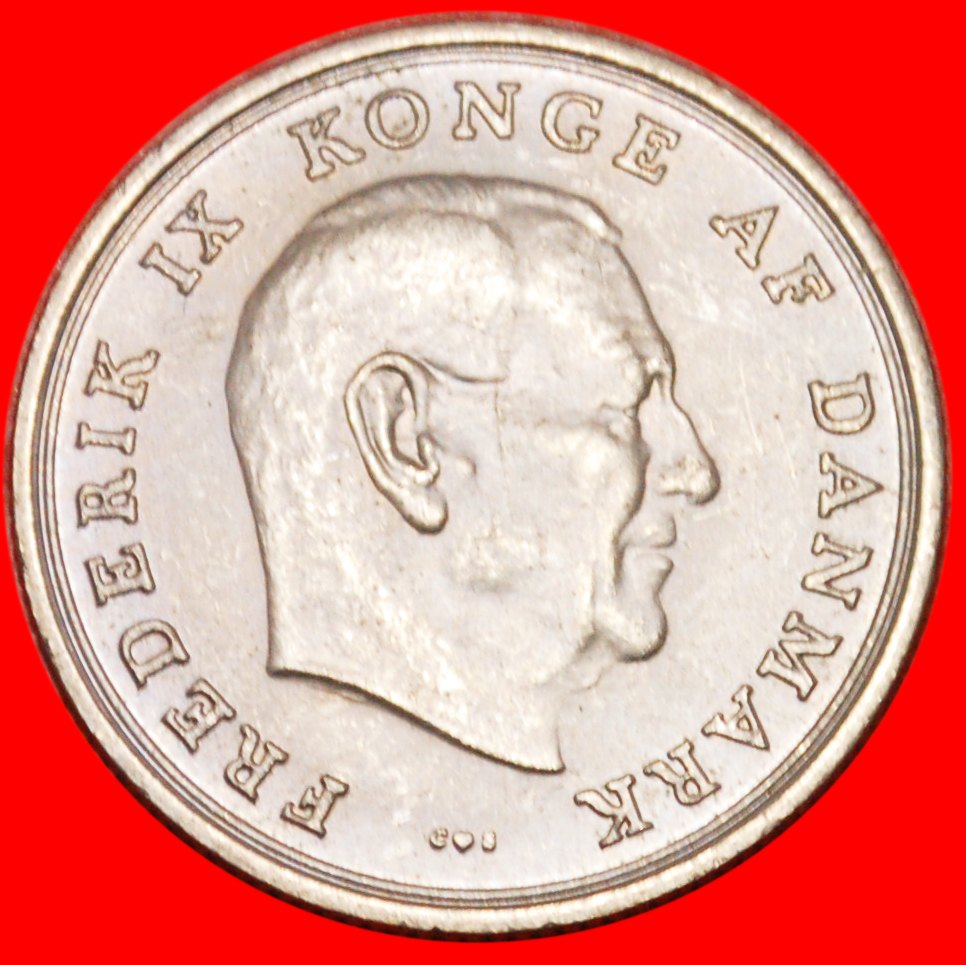  * GRÖNLAND und FÄRÖER (1960-1972): DÄNEMARK★1 KRONE 1971 STG! FREDERIK IX. 1899-1972★OHNE VORBEHALT!   