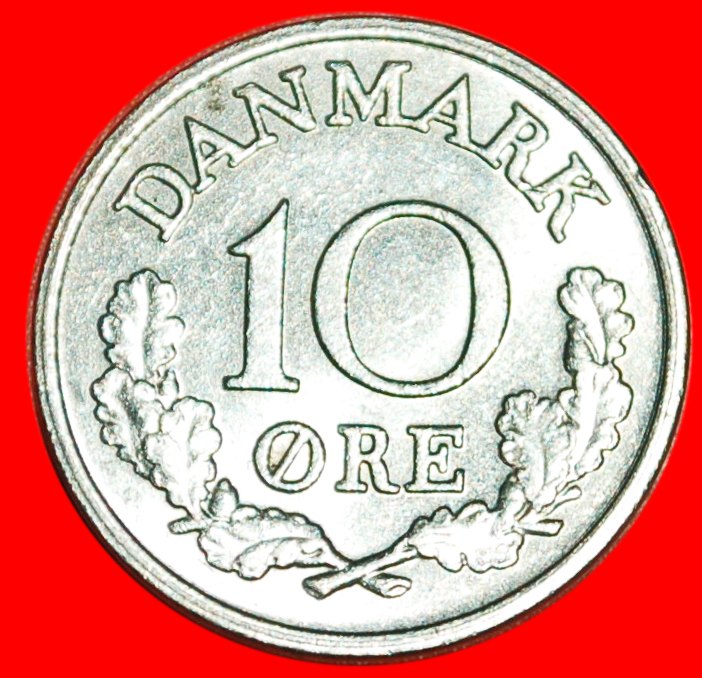  * MONOGRAM ★ DENMARK★ 10 ORE 1966! FREDERIK IX (1899-1972) LOW START ★ NO RESERVE!   