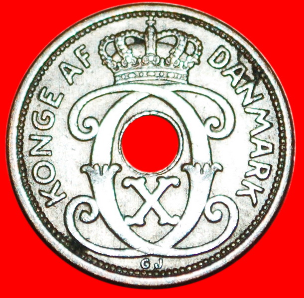  Ⰶ LOCH (1927-1940): DÄNEMARK★ 1 OERE 1928! CHRISTIAN X. (1912-1947)★OHNE VORBEHALT!   