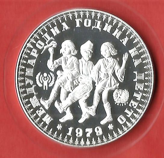  Bulgarien 10 Leva 1979 PP Jahr des Kindes Silber Golden Gate Münzenankauf Koblenz Frank Maurer j552   