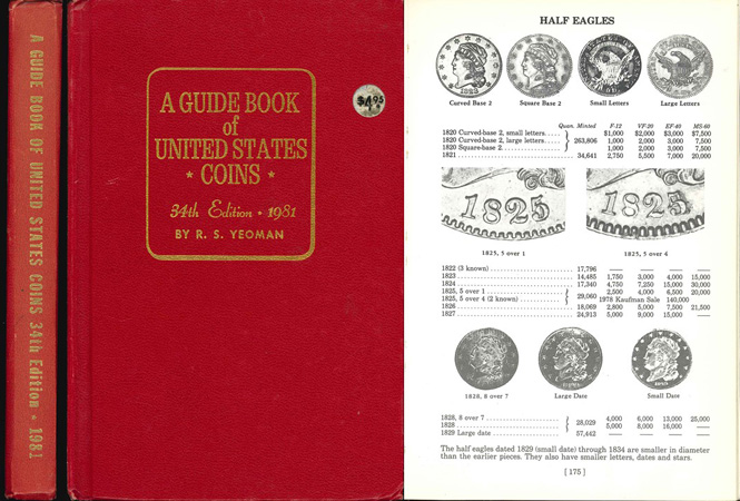  Yeoman, R.S.; A Guide Book of United States Coins; 34th Edition; 1981   