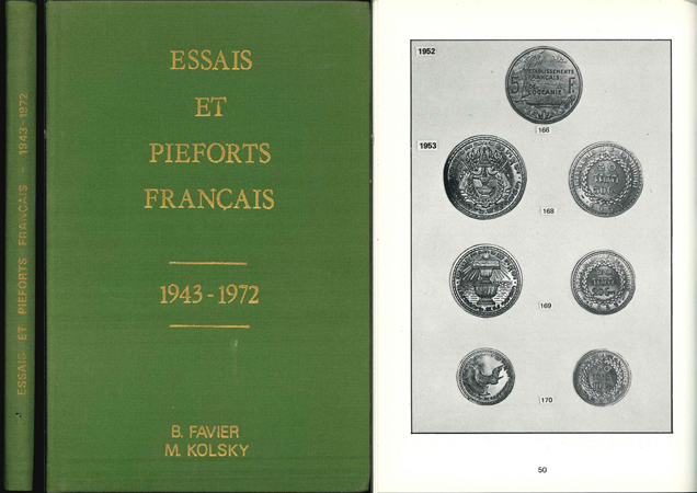  Favier, B., Kolsky, M.; Essais et pieforts Francais 1943-1972; 1973   