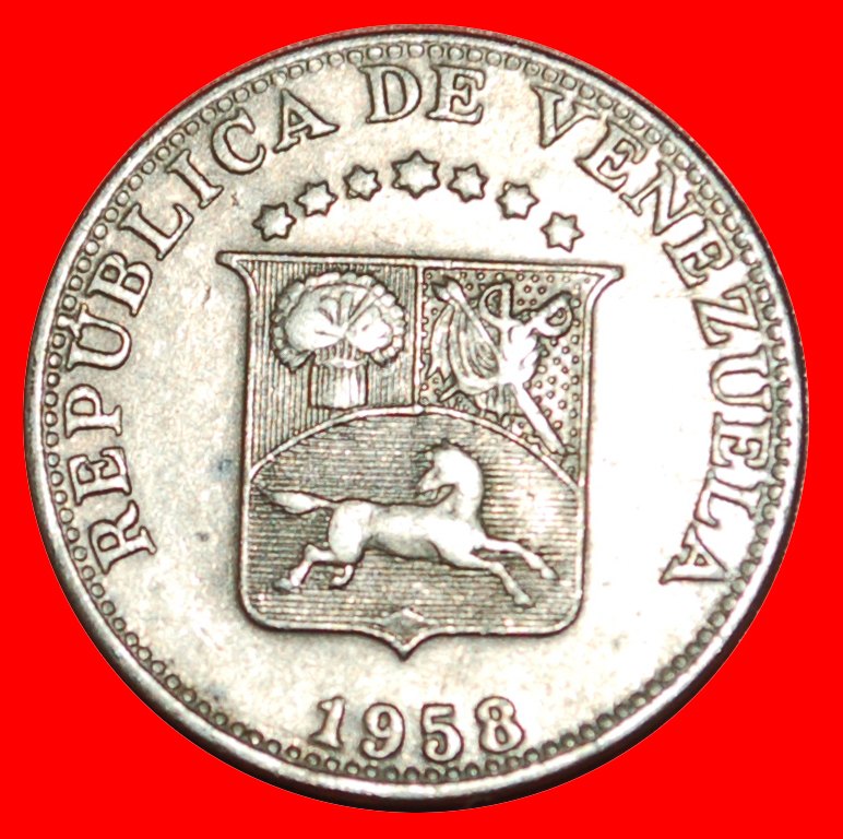  * USA: VENEZUELA ★ 5 CENTIMOS 1958! GERADE VERÖFFENTLICHT! OHNE VORBEHALT!   