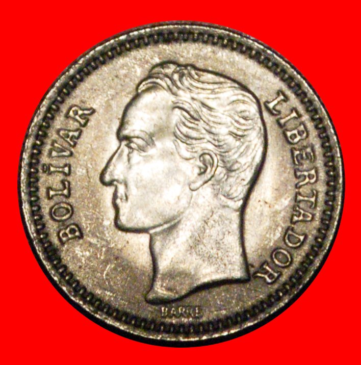  * GROSSBRITANNIEN: VENEZUELA★ 25 CENTIMOS 1965! uSTG STEMPELGLANZ! BOLIVAR 1783-1830★OHNE VORBEHALT!   