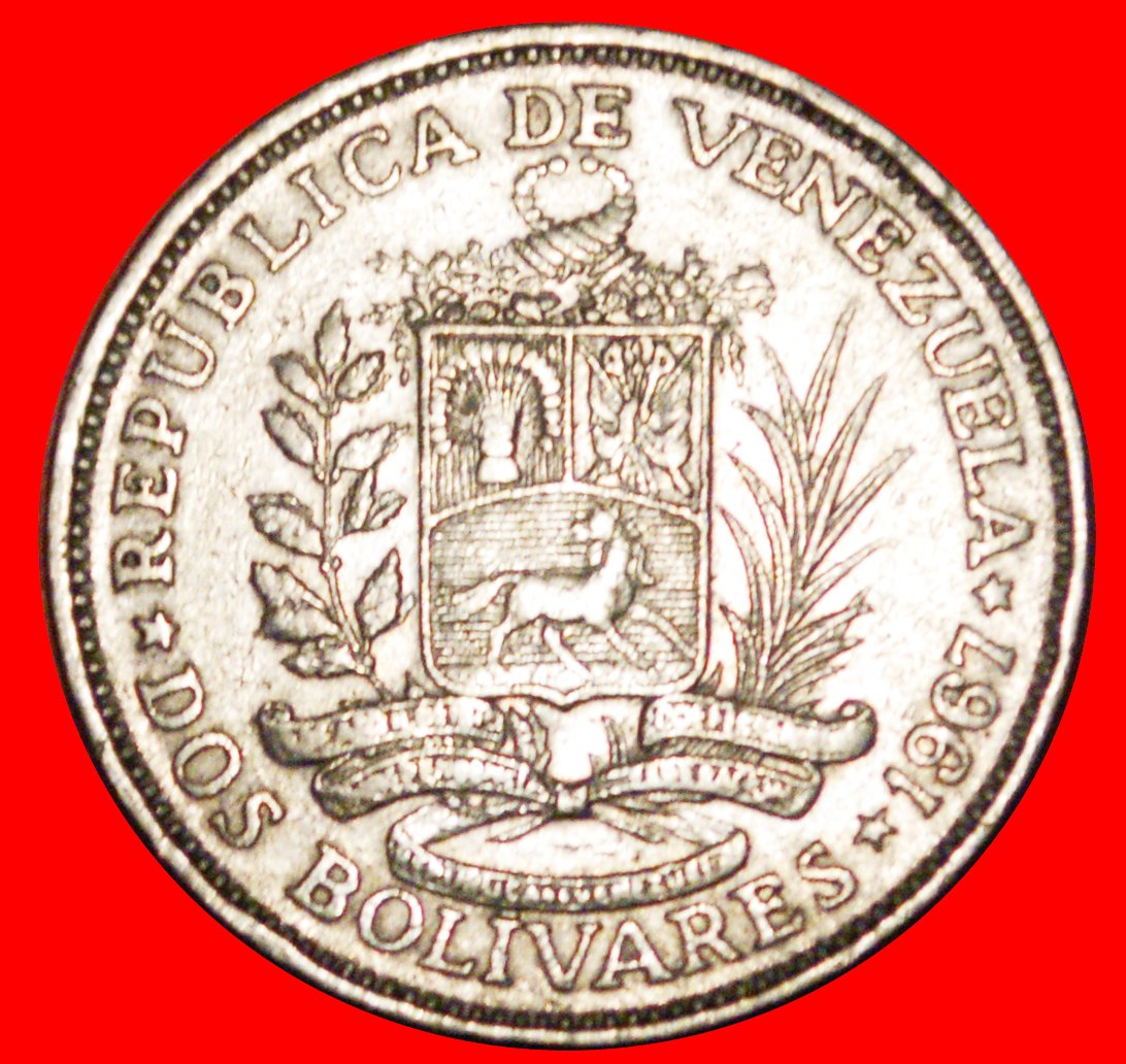 * GREAT BRITAIN: VENEZUELA ★ 2 BOLIVAR 1967! BOLIVAR (1783-1830)★LOW START ★ NO RESERVE!