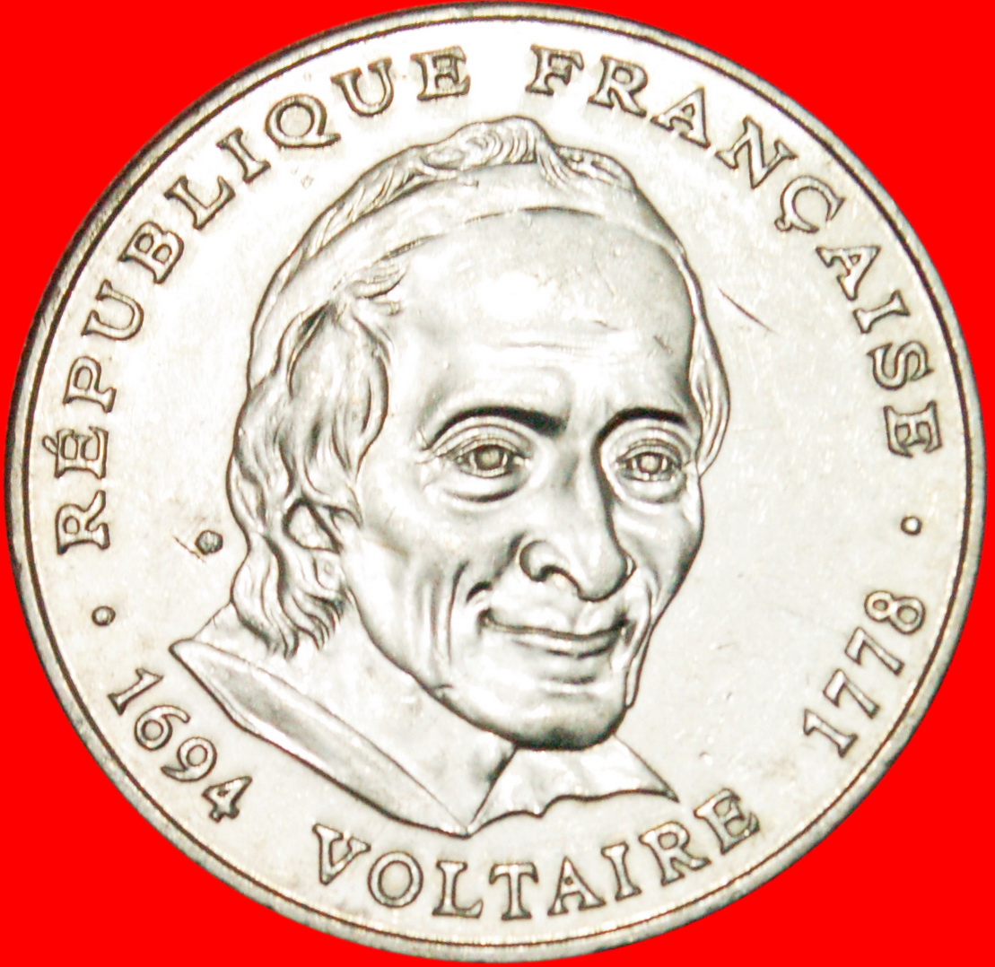  * 1694 VOLTAIRE 1778: FRANKREICH ★ 5 FRANCS 1994 uSTG STEMPELGLANZ! OHNE VORBEHALT!   