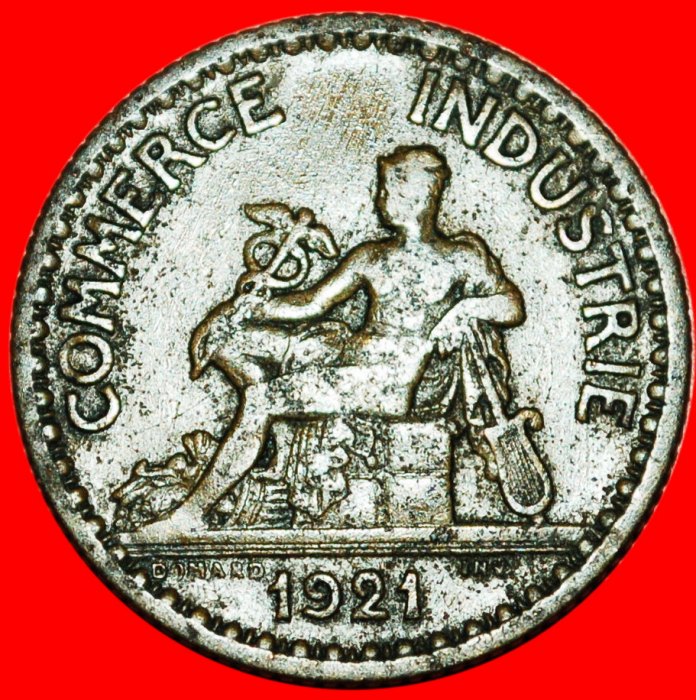  * NACKTER GOTT: FRANKREICH ★ 1 FRANC 1921! OHNE VORBEHALT!   