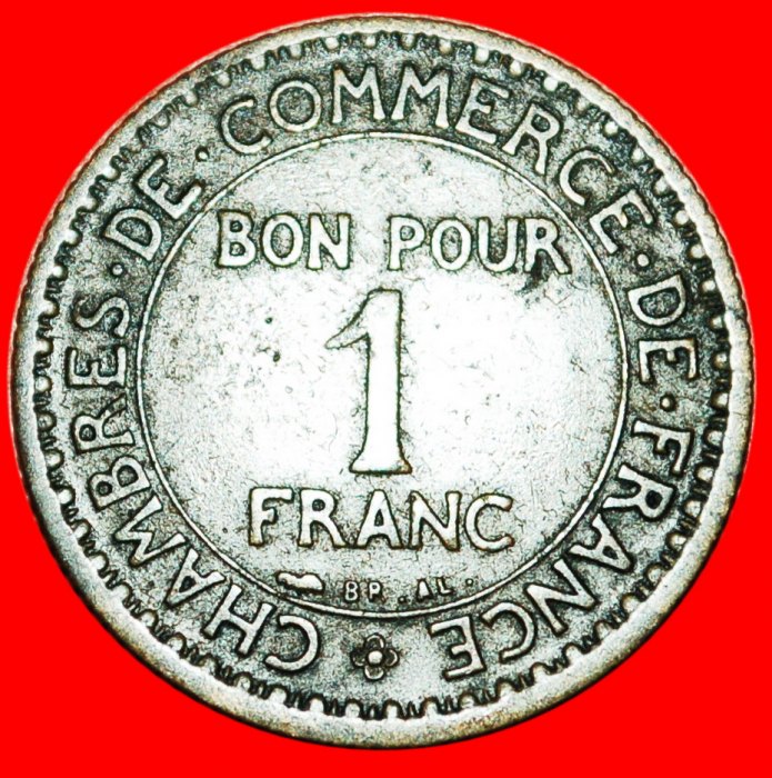  * NACKTER GOTT: FRANKREICH ★ 1 FRANC 1921! OHNE VORBEHALT!   