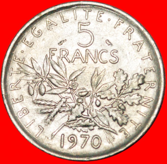  * ERSTES JAHR ★ FRANKREICH ★  5 FRANCS 1970! OHNE VORBEHALT!   