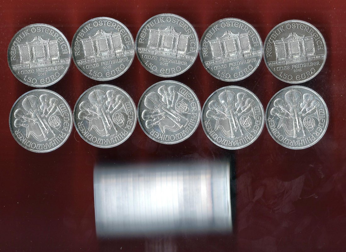  20xWiener Philh. 2015 20 Oz 999/1000 Silber Golden Gate Münzenankauf Koblenz Frank Maurer X1   