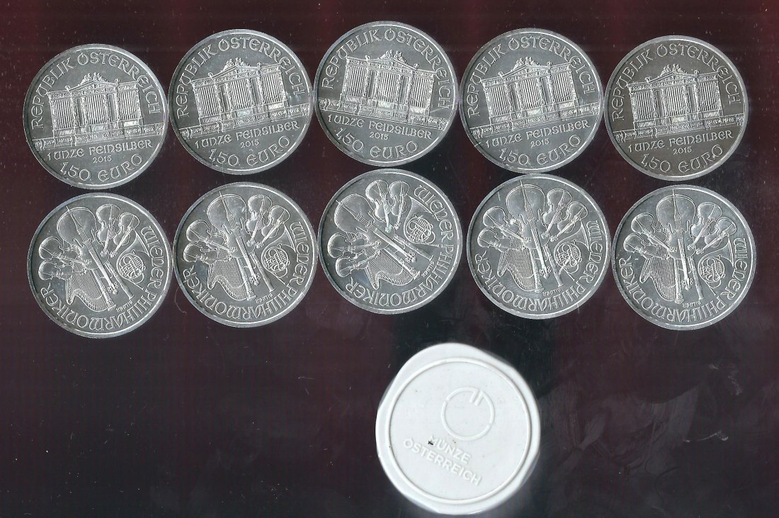  20xWiener Philh. 2015 20 Oz 999/1000 Silber Golden Gate Münzenankauf Koblenz Frank Maurer X1   