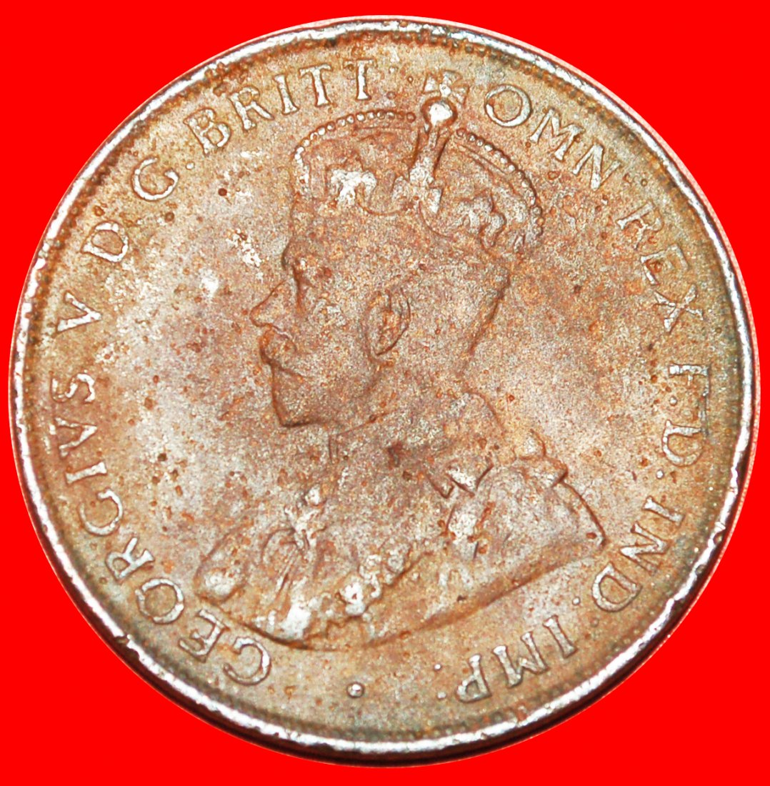  * GROSSBRITANNIEN STEMPEL: AUSTRALIEN ★ 1 PENNY 1927! Georg V. (1911-1936)! OHNE VORBEHALT!   