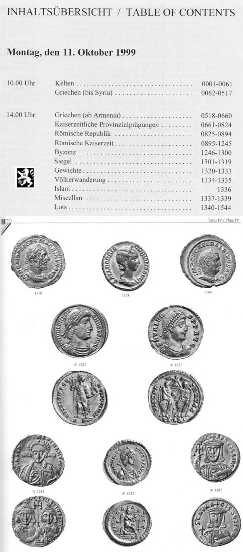  Gorny (München) Auktion 97 (1999) Münzen der Antike   