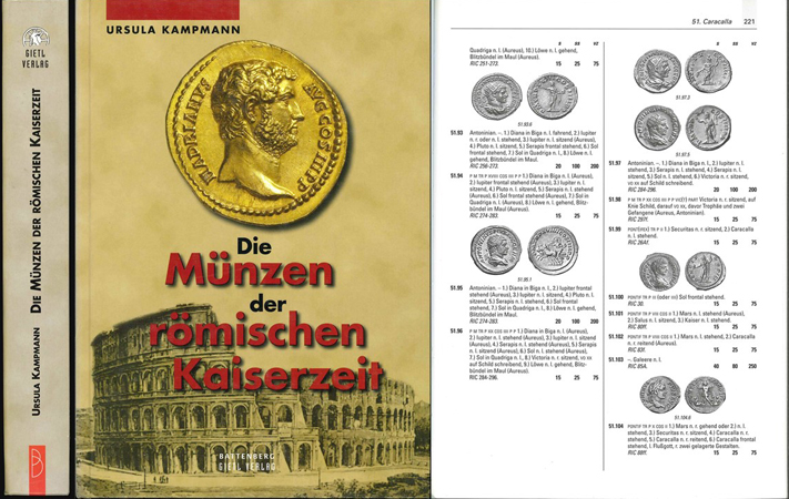  Kampmann, Ursula; Die Münzen der römischen Kaiserzeit; 1. Auflage 2004   