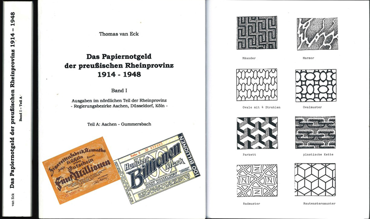  van Eck, Thomas; Das Papiernotgeld der preußischen Rheinprovinz 1914-1948, Band I; 1. Auflage 2000   