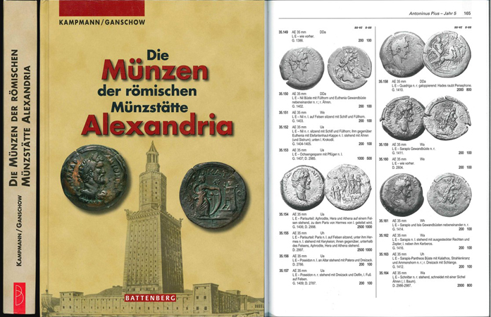  Kampmann / Ganschow; Die Münzen der röischen Münzstätte Alexandria; 2008   