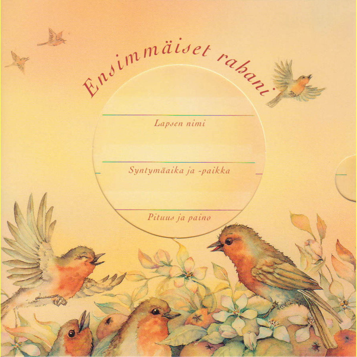  Offiz. Sonder-KMS Finnland *Taufe - Geburt* 2003 nur 5.000St!   