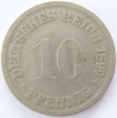  Deutsches Reich 10 Pfennig 1899 D K-N s   