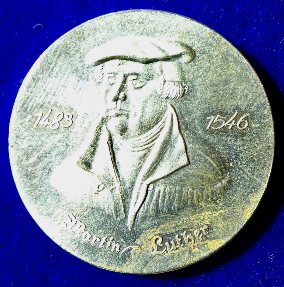  Lutherjahr 1983 DDR Cu/Ni Medaille zum 500. Geburtstag   