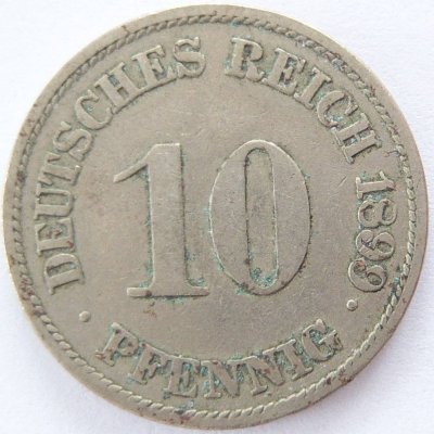  Deutsches Reich 10 Pfennig 1899 J K-N s+   