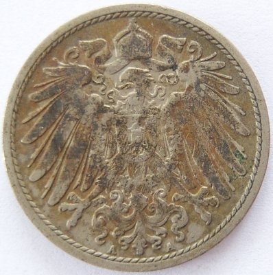  Deutsches Reich 10 Pfennig 1900 A K-N ss   