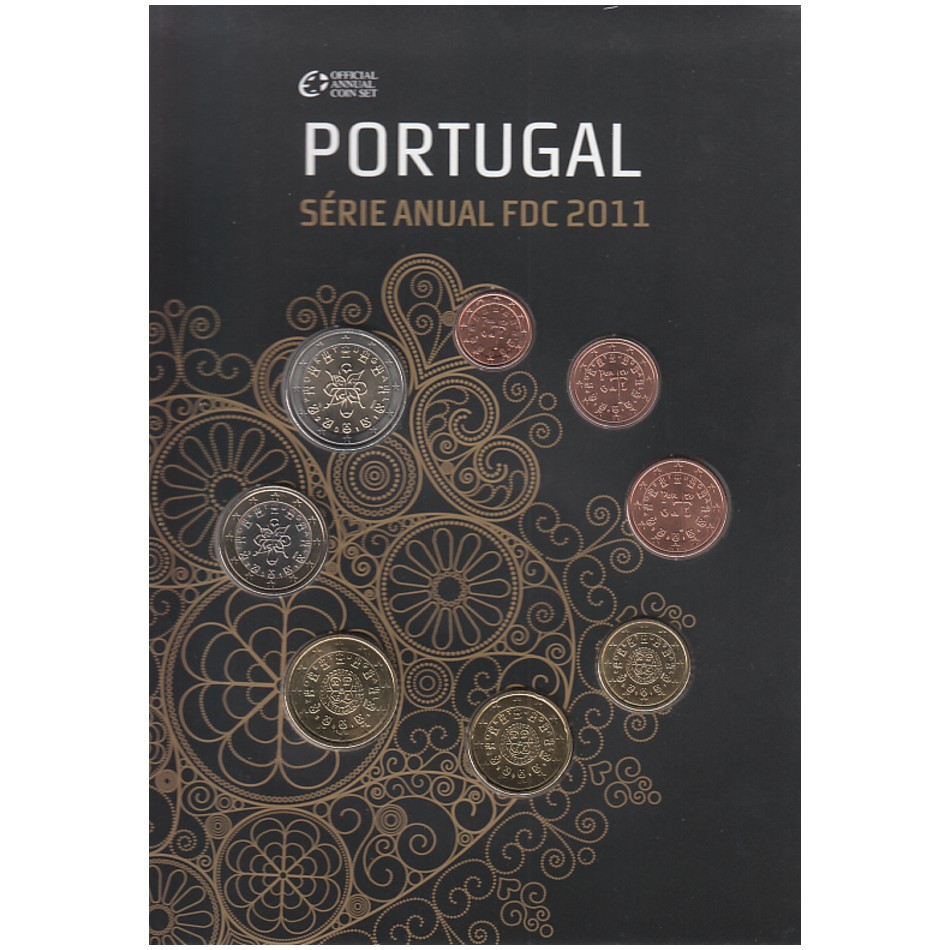  Offiz. KMS Portugal *FDC* 2011 3 Münzen nur in den offiz. Foldern nur 12.500St!   