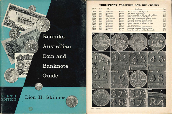  Dion H. Skinner; Renniks Australian Coins and Banknote Guide; Fifth Edition; Copyricht 1968   
