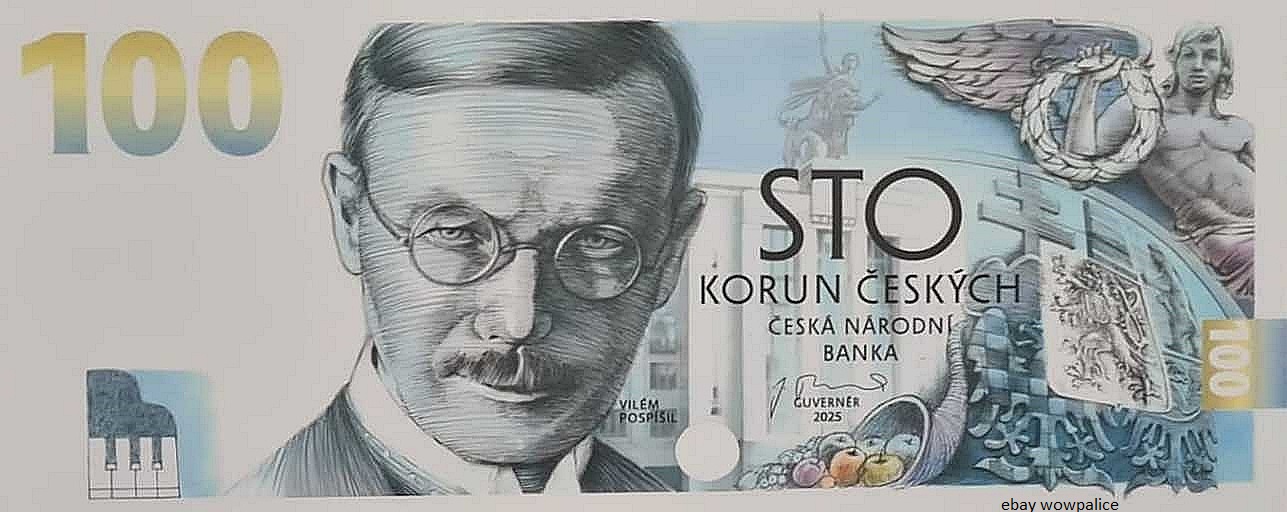  Tschechien Czech rep. 2026 - 100 kronen 100 korun VILEM POSPOSIL UNC - RAR   