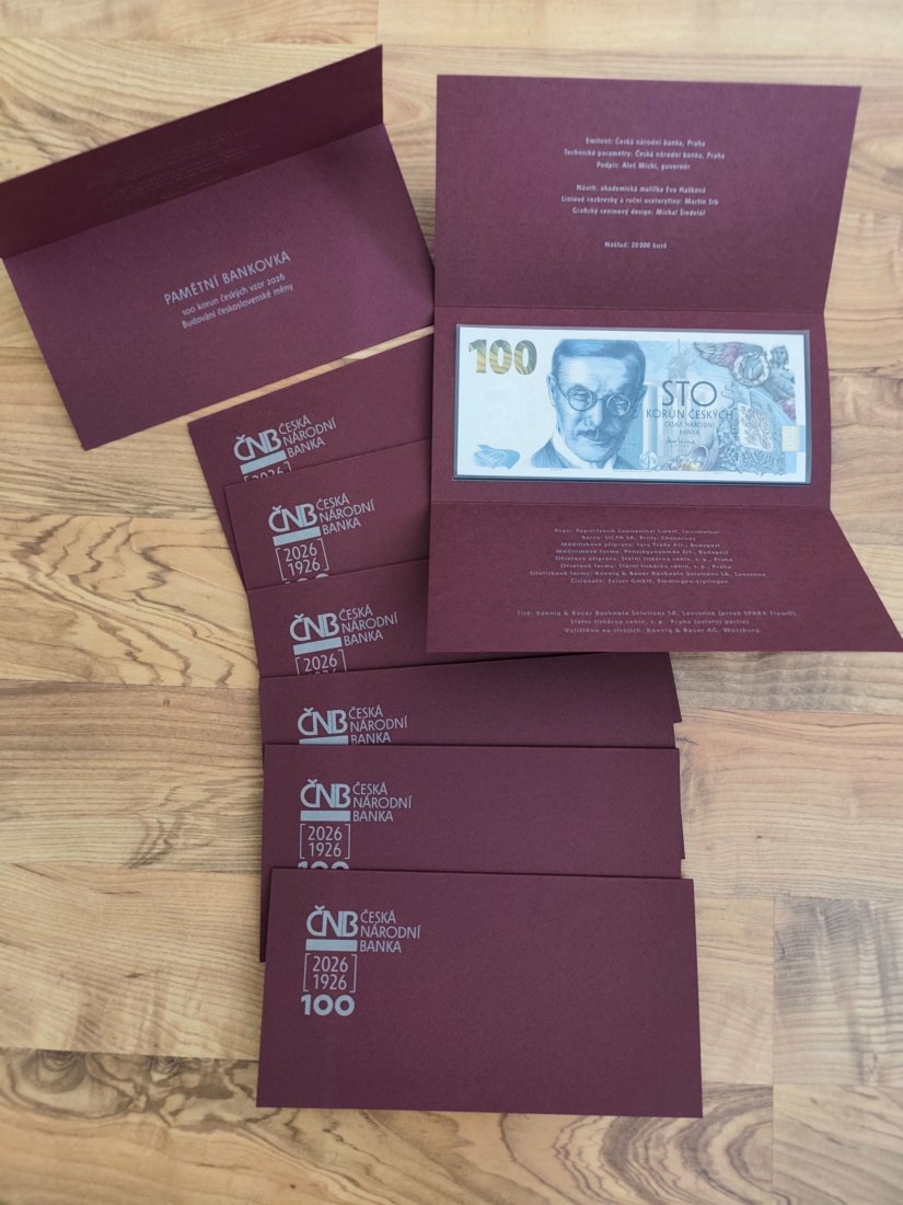  Tschechien Czech rep. 2026 - 100 kronen 100 korun VILEM POSPOSIL UNC - RAR   