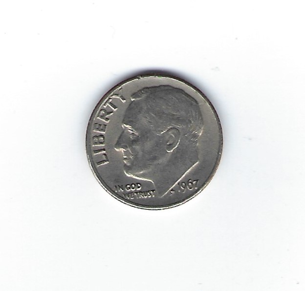  USA 1 Dime 1967   