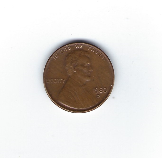  USA 1 Cent 1980 D   