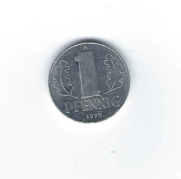  DDR 1 Pfennig 1975   