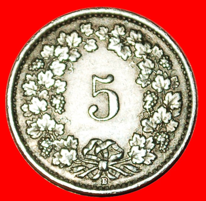  Ⰶ FREIHEIT (1879-2025): SCHWEIZ ★ 5 RAPPEN 1943B! KRIEGSZEIT (1939-1945) ENTDECKUNG ★OHNE VORBEHALT!   