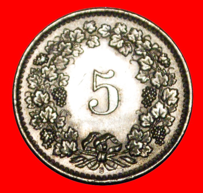  * LIBERTY (1879-2022): SWITZERLAND★5 RAPPEN 1962B★DISCOVERY COIN★MINT LUSTRE! LOW START★ NO RESERVE!   