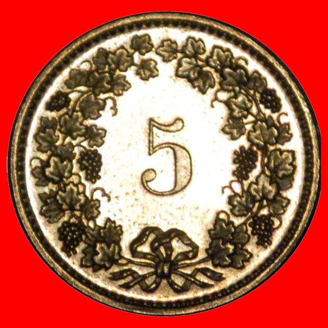  * LIBERTY (1879-2022): SWITZERLAND★5 RAPPEN 1983★DISCOVERY COIN★MINT LUSTRE! LOW START★ NO RESERVE!   