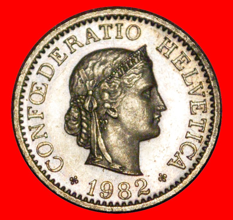  * LIBERTY (1879-2022): SWITZERLAND★10 RAPPEN 1982★DISCOVERY COIN★MINT LUSTRE★LOW START★ NO RESERVE!   