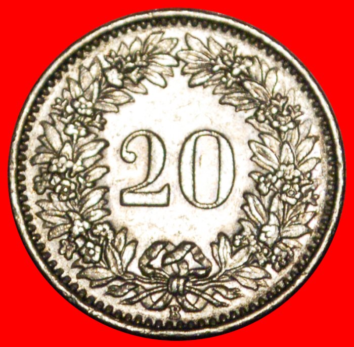  Ⰶ LIBERTY (1881-2025): SWITZERLAND ★ 20 RAPPEN 1961B DIES I+A!★LOW START★ NO RESERVE!   
