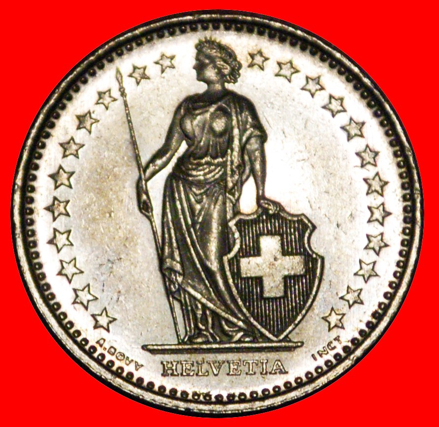  Ⰶ WITH STAR (1850-2025): SWITZERLAND ★ 1 FRANC 2003B! DIES II+B MINT LUSTRE!★LOW START★ NO RESERVE!   
