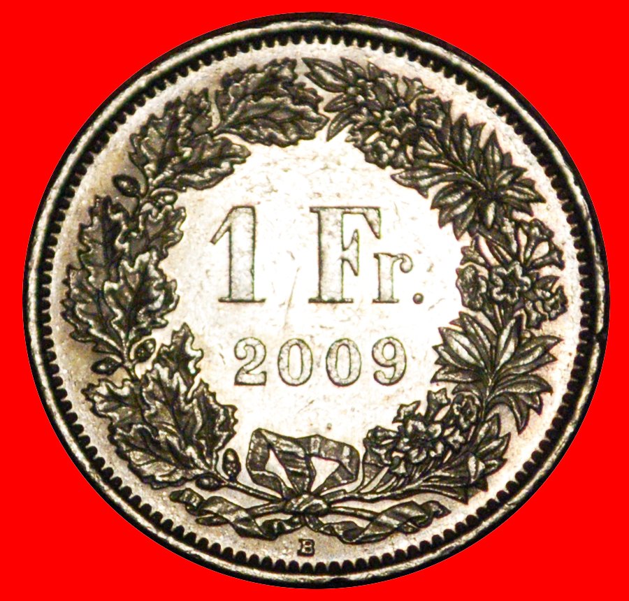  Ⰶ MIT ZUSÄTZLICHEM STERN 1850-2025: SCHWEIZ★1 FRANKEN 2009B! ENTDECKUNG★STEMPELGLANZ★OHNE VORBEHALT!   