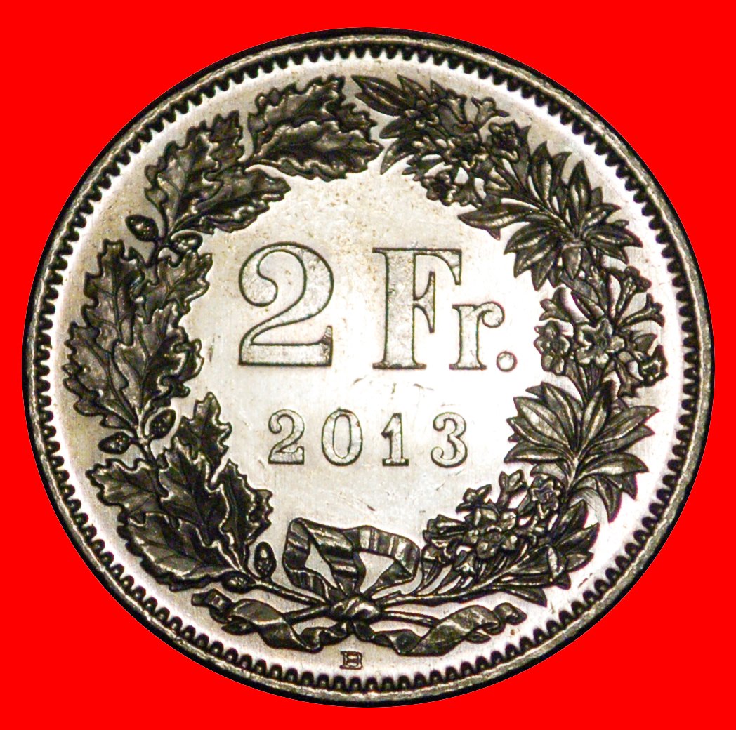  * WITH STAR (1850-2022): SWITZERLAND★2 FRANCS 2013B★DISCOVERY★MINT LUSTRE★LOW START★ NO RESERVE!   