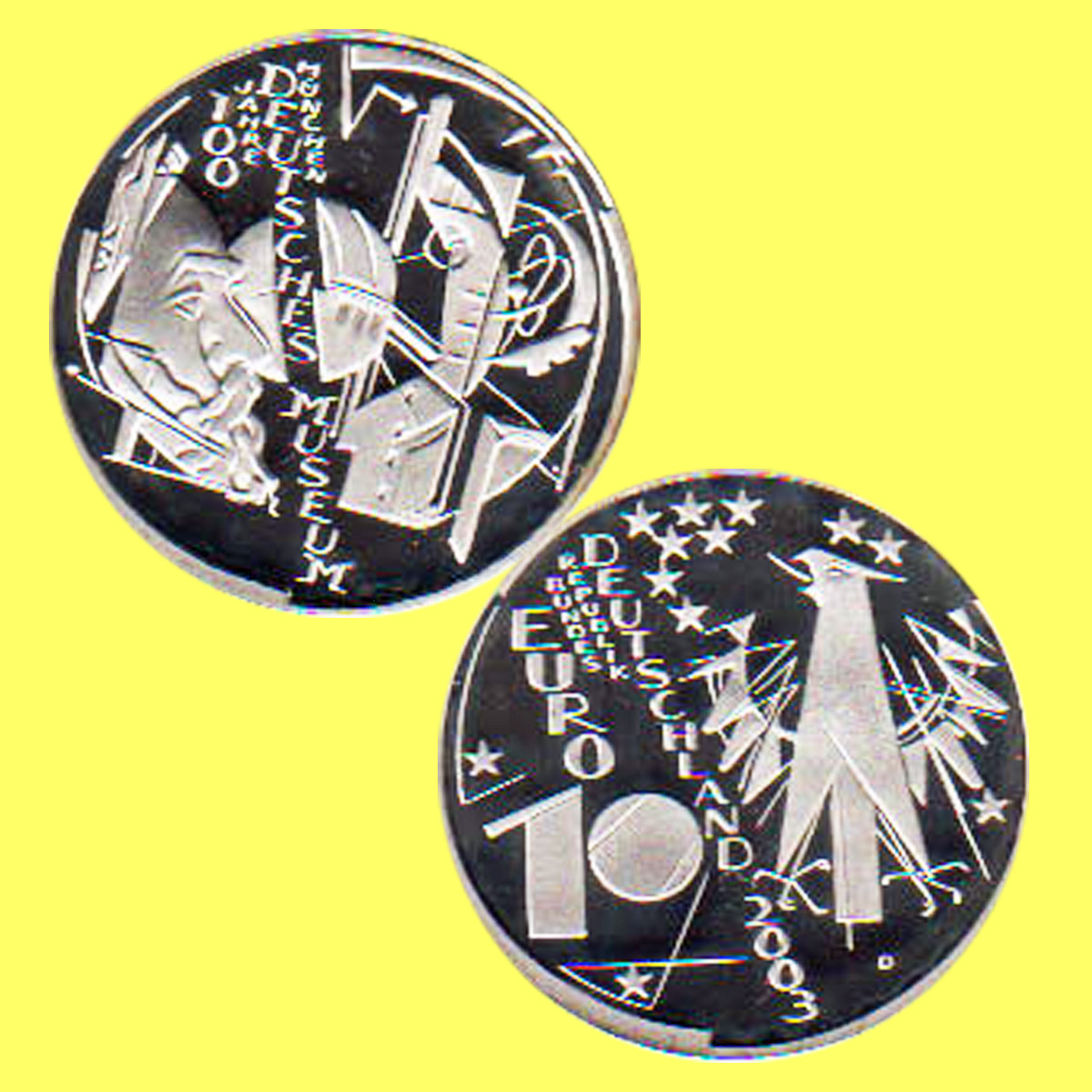  Offiz. 10 Euro-Silbermünze BRD *100 Jahre deutsches Museum* 2003 *PP*   