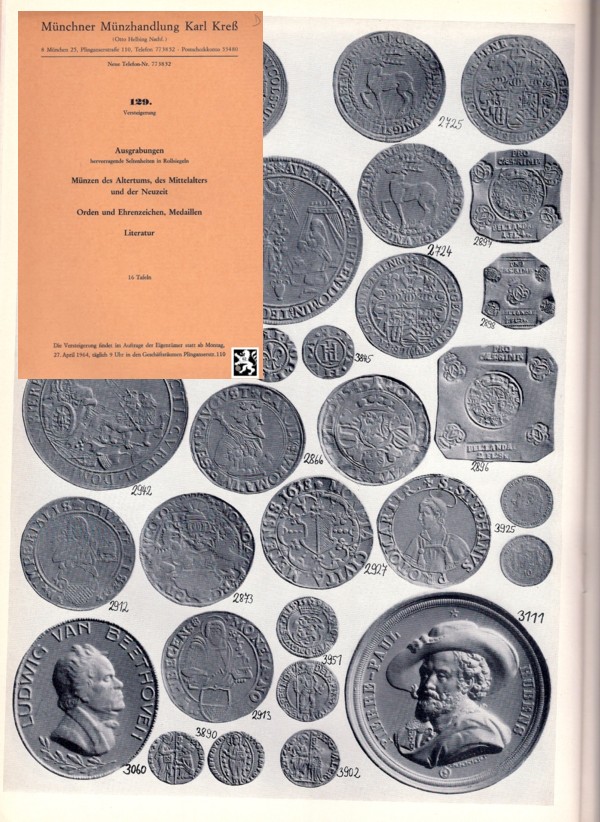  Kreß (München) Auktion 129 (1964) Münzen der Antike Mittelalter und Neuzeit / Orden und Ehrenzeichen   
