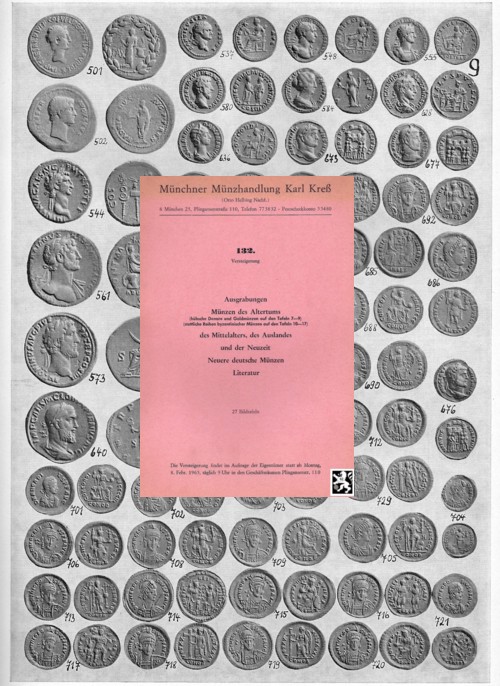  Kreß (München) Auktion 132 (1965) Münzen des Altertums ,hübsche Denare und Goldmünzen ,Serie Byzanz   