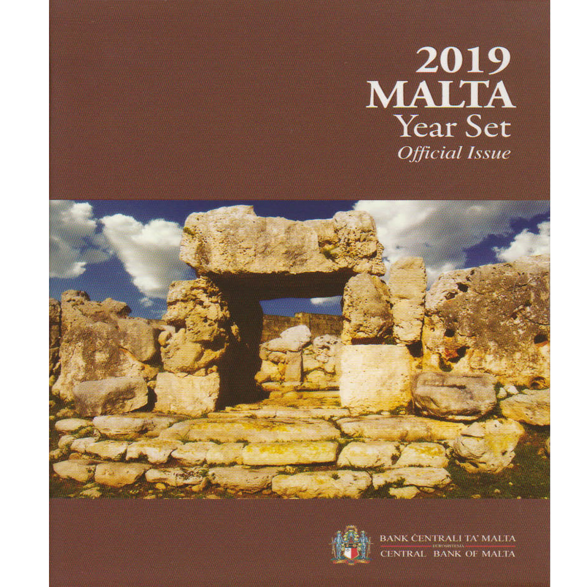  Offiz KMS Malta *Tempelanlage Ta`Hagrat* 2019 mit 2€-Sondermünze 9M mit Mzz *F* nur 15.000St!   