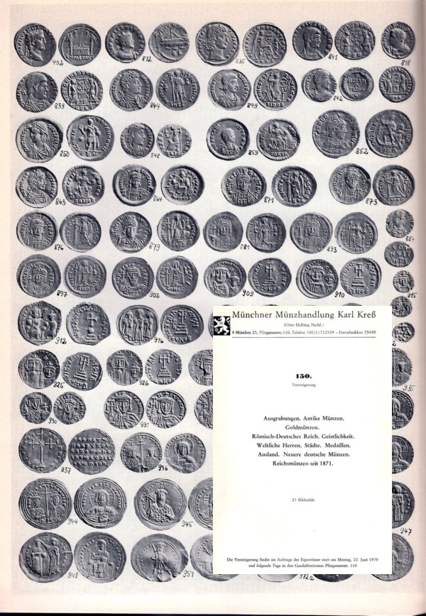  Kreß (München) Auktion 150 (1970) Münzen der Antike Mittelalter & Neuzeit sowie Ausgrabungen ua   