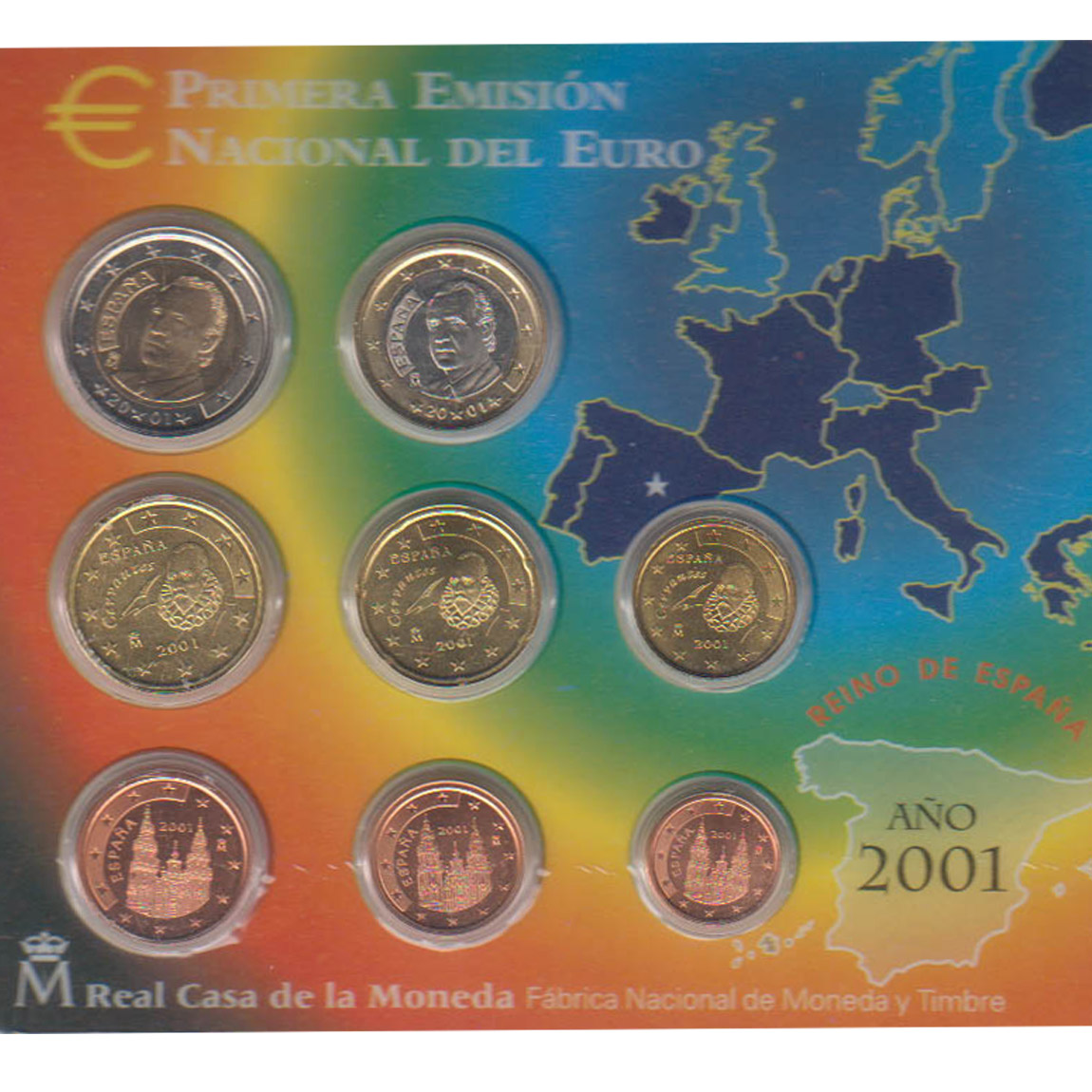  Offizieller Euro-KMS Spanien 2001   