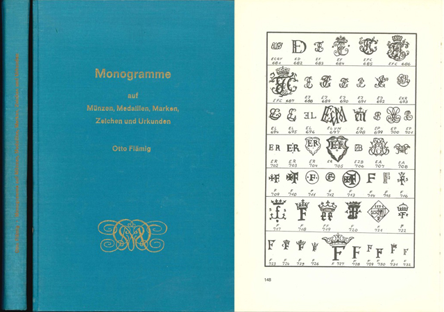  Otto Flämig; Monogramme auf Münzen, Medaillen, Marken, Zeichen und Urkunden; Braunschweig 1968   